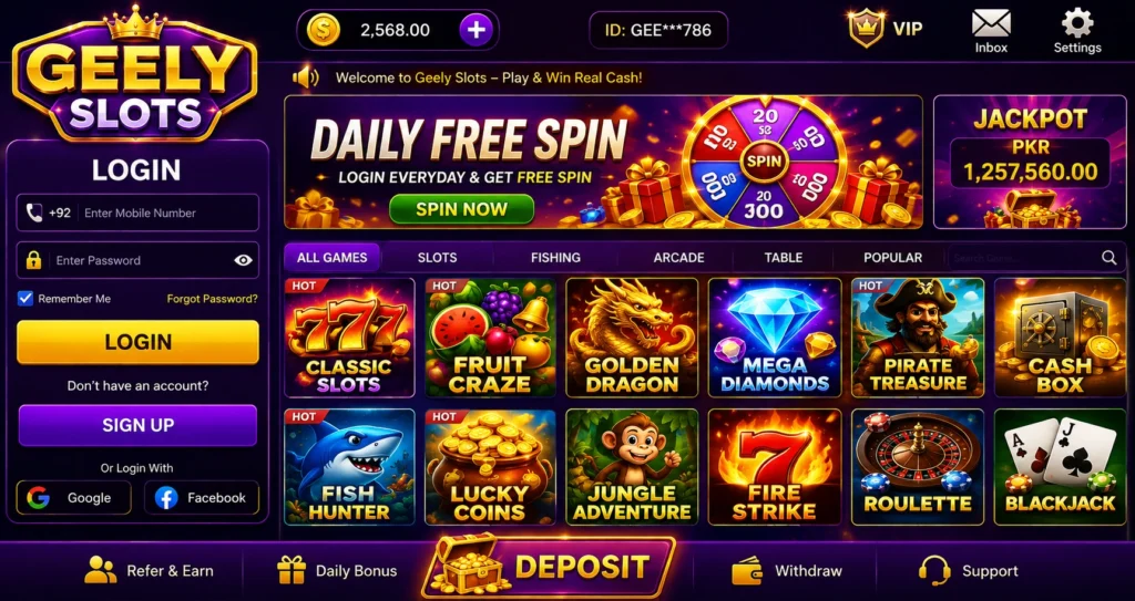 Geely Slots game 